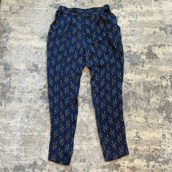NWT See U Soon Anthropologie Blue Slim Ankle Trouser Pants Office Career Sz 4 - Picture 5 of 13